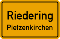 Straßenverzeichnis Riedering Pietzenkirchen