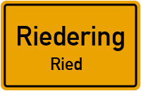 Straßenverzeichnis Riedering Ried
