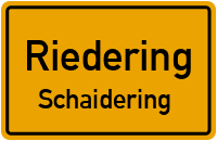 Straßenverzeichnis Riedering Schaidering