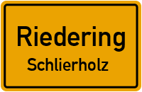Straßenverzeichnis Riedering Schlierholz
