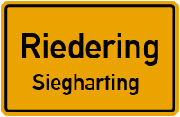 Straßenverzeichnis Riedering Siegharting