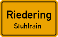 Straßenverzeichnis Riedering Stuhlrain