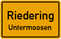 Gögginger Straße in RiederingUntermoosen
