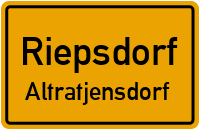 Landstraße in RiepsdorfAltratjensdorf