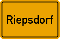 Ortsschild von Gemeinde Riepsdorf in Schleswig-Holstein