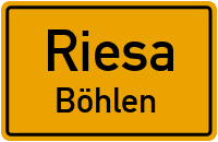 Böhlener Straße in RiesaBöhlen