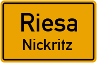 Auenwaldstraße in RiesaNickritz