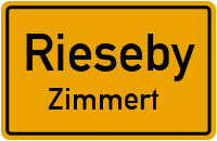 Dörpstraat in RiesebyZimmert