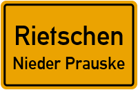 Thomas-Müntzer-Straße in RietschenNieder Prauske