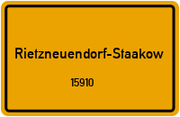 15910 Rietzneuendorf-Staakow