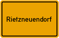 Ortsschild Rietzneuendorf