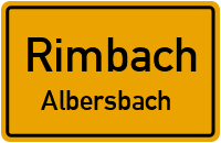 Straßenverzeichnis Rimbach Albersbach