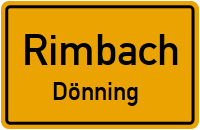 Straßen in Rimbach Dönning