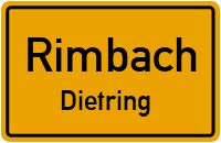 Eichenweg in RimbachDietring