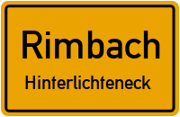 Straßen in Rimbach Hinterlichteneck