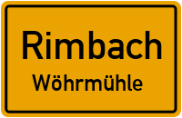 Straßen in Rimbach Wöhrmühle