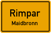 Estenfeldere Straße in RimparMaidbronn