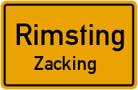 Straßenverzeichnis Rimsting Zacking