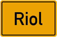 Ortsschild von Gemeinde Riol in Rheinland-Pfalz