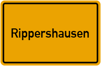 Ortsschild von Gemeinde Rippershausen in Thüringen