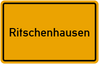 Ortsschild von Gemeinde Ritschenhausen in Thüringen
