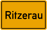 Ortsschild von Gemeinde Ritzerau in Schleswig-Holstein