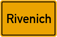 Ortsschild von Gemeinde Rivenich in Rheinland-Pfalz