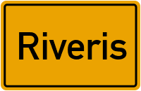 Ortsschild von Gemeinde Riveris in Rheinland-Pfalz