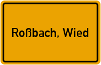 City Sign Roßbach, Wied