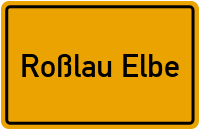 City Sign Roßlau Elbe