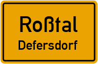Straßenverzeichnis Roßtal Defersdorf