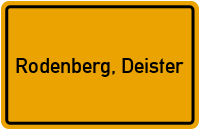 City Sign Rodenberg, Deister