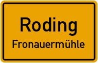 Straßenverzeichnis Roding Fronauermühle