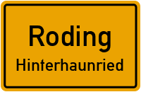 Straßenverzeichnis Roding Hinterhaunried