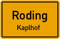 Straßenverzeichnis Roding Kaplhof