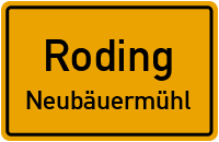 Straßenverzeichnis Roding Neubäuermühl
