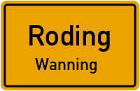 Straßenverzeichnis Roding Wanning