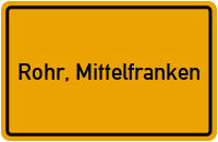 City Sign Rohr, Mittelfranken