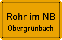 Obergrünbach in Rohr im NBObergrünbach