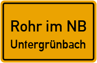 Untergrünbach in Rohr im NBUntergrünbach