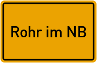 Frühlingsstraße in Rohr im NB