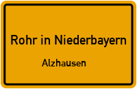 Straßen in Rohr in Niederbayern Alzhausen