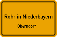 Straßen in Rohr in Niederbayern Oberndorf