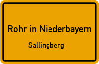 Straßen in Rohr in Niederbayern Sallingberg