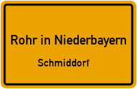 Straßen in Rohr in Niederbayern Schmiddorf