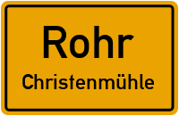 Straßen in Rohr Christenmühle