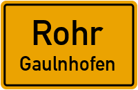 Straßen in Rohr Gaulnhofen