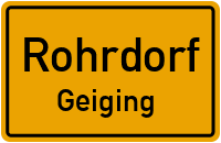 Straßen in Rohrdorf Geiging