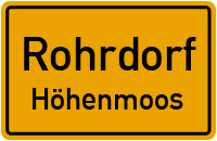 Riesenbergstraße in RohrdorfHöhenmoos