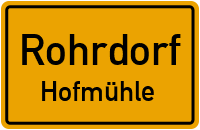 Straßen in Rohrdorf Hofmühle